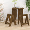 vidaXL - Krukken - 2 - st - 40x40x45 - cm - massief - grenenhout - honingbruin