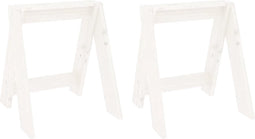 vidaXL - Krukken - 2 - st - 40x40x45 - cm - massief - grenenhout - wit