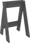 vidaXL - Krukken - 2 - st - 40x40x60 - cm - massief - grenenhout - grijs