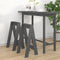 vidaXL - Krukken - 2 - st - 40x40x75 - cm - massief - grenenhout - grijs