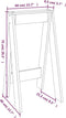 vidaXL - Krukken - 2 - st - 40x40x75 - cm - massief - grenenhout - grijs