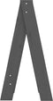 vidaXL - Krukken - 2 - st - 40x40x75 - cm - massief - grenenhout - grijs