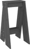 vidaXL - Krukken - 2 - st - 40x40x75 - cm - massief - grenenhout - grijs