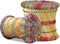 vidaXL - Krukken - met - chindi - details - 2 - st - bamboe - meerkleurig