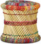 vidaXL - Krukken - met - chindi - details - 2 - st - bamboe - meerkleurig