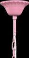 vidaXL - Krystallkrone - 5 - pærer - rosa