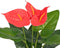 vidaXL - Kunst - anthurium - plant - met - pot - 45 - cm - rood - en - geel