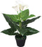 vidaXL - Kunst - calla - lelie - plant - met - pot - 45 - cm - wit