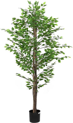 vidaXL - Kunst - Ficus - Plant - 1260 - bladeren - 200 - cm - groen