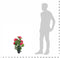 vidaXL - Kunst - hortensia - plant - met - pot - 60 - cm - rood