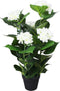 vidaXL - Kunst - hortensia - plant - met - pot - 60 - cm - wit