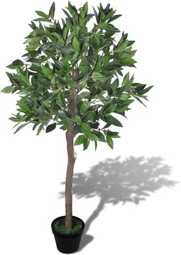 vidaXL - Kunst - laurierboom - met - pot - 120 - cm