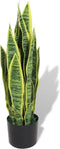 vidaXL - Kunst - sanseveria - plant - met - pot - 65 - cm - groen