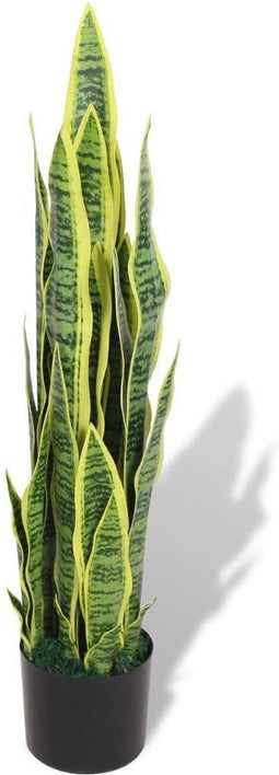 vidaXL - Kunst - sanseveria - plant - met - pot - 90 - cm - groen