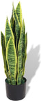 vidaXL - Kunst - sanseveria - plant - met - pot - 90 - cm - groen