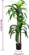 vidaXL - Kunstboom - Dracaena - 36 - bladeren - 180 - cm - groen