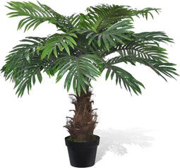 vidaXL - Kunstboom - met - pot - cycaspalm - 80 - cm
