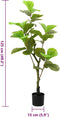 vidaXL - Kunstficussenboom - 30 - blaadjes - 125 - cm - groen