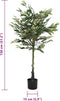 vidaXL - Kunstfuxus - boom - 480 - bladeren - 130 - cm - groen