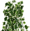 vidaXL - Kunsthangplanten - 12 - st - 339 - bladeren - 90 - cm - groen - en - wit