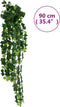 vidaXL - Kunsthangplanten - 12 - st - 339 - bladeren - 90 - cm - groen