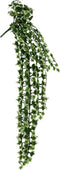 vidaXL - Kunsthangplanten - 12 - st - 339 - bladeren - 90 - cm - groen - en - wit