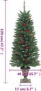vidaXL - Kunstkerstbomen - 2 - st - 100 - LED's - 120 - cm - groen