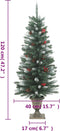 vidaXL - Kunstkerstbomen - 2 - st - 100 - LED's - 120 - cm - groen