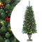 vidaXL - Kunstkerstbomen - 2 - st - 100 - LED's - 120 - cm - groen