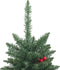 vidaXL - Kunstkerstbomen - 2 - st - 100 - LED's - 120 - cm - groen
