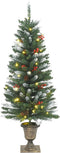 vidaXL - Kunstkerstbomen - 2 - st - 100 - LED's - 120 - cm - groen