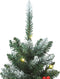 vidaXL - Kunstkerstbomen - 2 - st - 100 - LED's - 120 - cm - groen