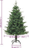 vidaXL - Kunstkerstboom - 120 - cm - PVC - en - PE - groen