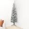 vidaXL - Kunstkerstboom - half - met - sneeuw - smal - 150 - cm