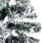 vidaXL - Kunstkerstboom - half - met - sneeuw - smal - 150 - cm