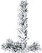 vidaXL - Kunstkerstboom - half - met - sneeuw - smal - 150 - cm