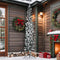 vidaXL - Kunstkerstboom - half - met - sneeuw - smal - 210 - cm
