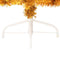 vidaXL - Kunstkerstboom - half - met - standaard - 150 - cm - PET - goudkleurig