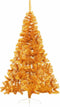 vidaXL - Kunstkerstboom - half - met - standaard - 180 - cm - PET - goudkleurig