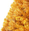 vidaXL - Kunstkerstboom - half - met - standaard - 210 - cm - PET - goudkleurig