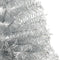 vidaXL - Kunstkerstboom - half - met - standaard - 240 - cm - PET - zilverkleurig