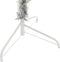 vidaXL - Kunstkerstboom - half - met - standaard - 240 - cm - PET - zilverkleurig