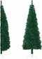 vidaXL - Kunstkerstboom - half - met - standaard - smal - 120 - cm - groen