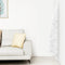 vidaXL - Kunstkerstboom - half - met - standaard - smal - 120 - cm - wit