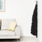 vidaXL - Kunstkerstboom - half - met - standaard - smal - 120 - cm - zwart