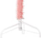 vidaXL - Kunstkerstboom - half - met - standaard - smal - 120 - cm - roze