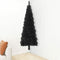 vidaXL - Kunstkerstboom - half - met - standaard - smal - 120 - cm - zwart