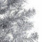 vidaXL - Kunstkerstboom - half - met - standaard - smal - 120 - cm - zilverkleurig