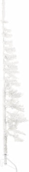 vidaXL - Kunstkerstboom - half - met - standaard - smal - 120 - cm - wit