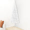 vidaXL - Kunstkerstboom - half - met - standaard - smal - 150 - cm - wit